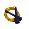 Ampro Zoom Adjustable Speed Skipping Rope 11ft - Jump Rope - Skip - Skill - Training - Exercise (Purple/Yellow)