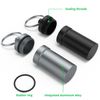 Portable Ear Plug Carrying Case, Urekt Waterproof Metal Earplug Case Keychain Container Holder（2 Pack）