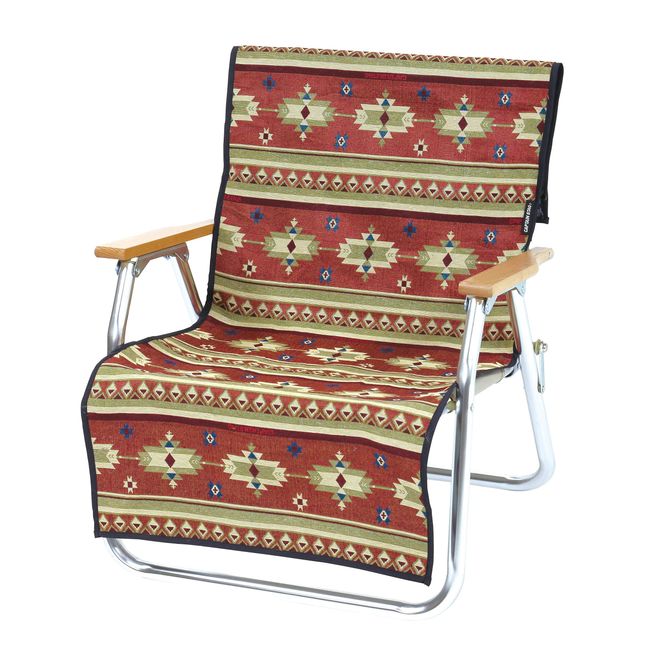 Captain Stag UP-2670 CS Native Chair Cover, Rug, Red, Product Size: Approx. 20.5 x 50.4 inches (520 x 1280 mm)