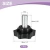 uxcell Set of 4 M10 x 20mm Star Knobs Plastic Hexagon Clamping Knob Screws Replacement Knobs for Hand Tightening Umbrella Base Replacement Knobs