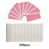 Hair Extension Tape Tabs - 240 Pcs Double Sided Adhesive Human Hair Tape, Waterproof Wig Tape and Toupee Tape for Replacement (White+Pink, 4 x 0.8 cm)
