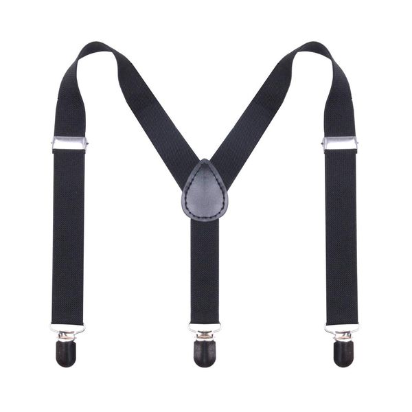 GUCHOL Suspenders for Kids,Toddler - Adjustable Elastic Suspender for Baby,Boys,Girls,Suitable for 1 to 6 old (Black)