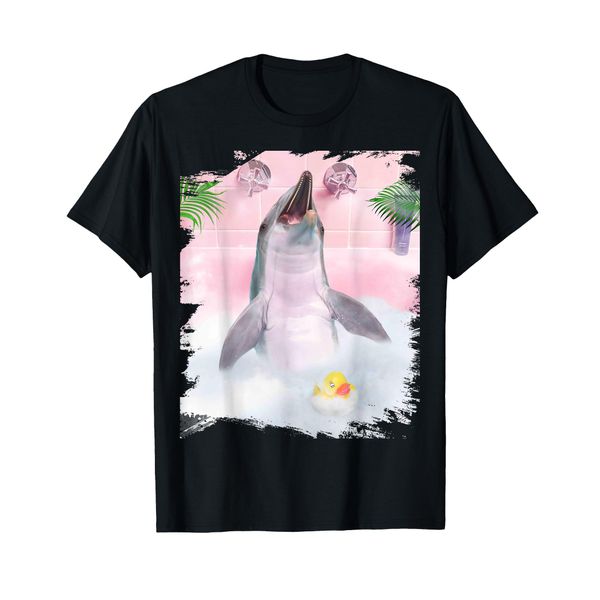 Cute Self Care Bath Dolphin Palm Bath T-Shirt