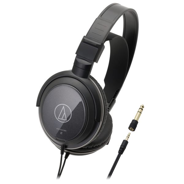 Audio-Technica ATH-AVC300 Dynamic Headphones, Black