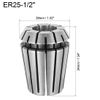 sourcing map ER25 1/2" Spring Collet Chuck for CNC Engraving Machine Lathe Milling Tool