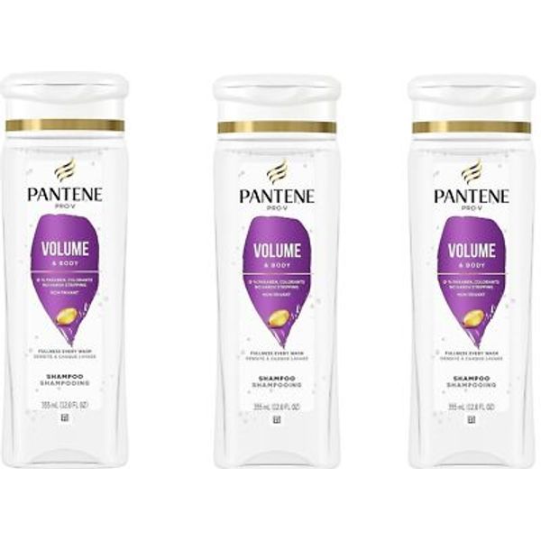 Pantene Pro V 2in1 Volume&Body Shampoo 12oz (3 Pack)