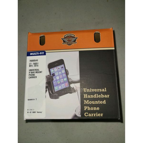 Harley Davidson Universal Handlebar Mount Phone Carrier - Multi-Fit 76000549
