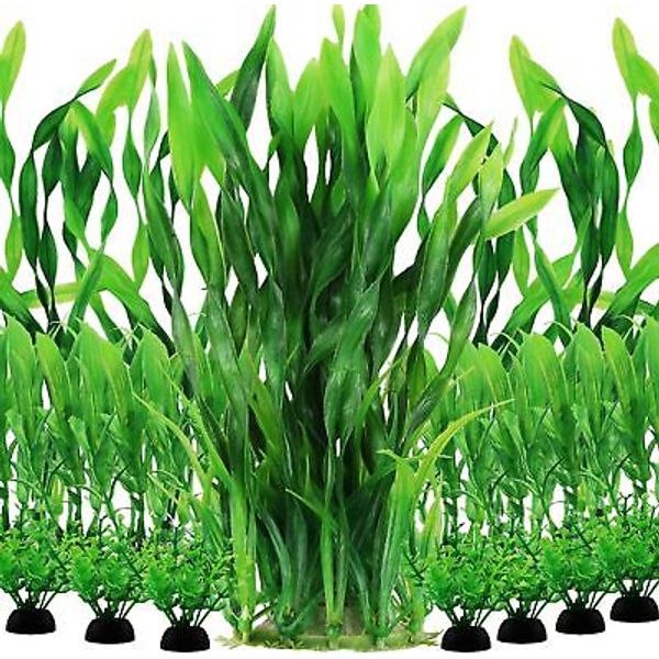 Aquarium Plants, 20pcs Fish Tank Decor Green Plants Artificial