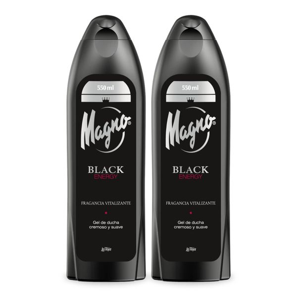 MAGNO Black Energy Shower Gel [PACK OF 2] - 18.6 fl oz (550ml)