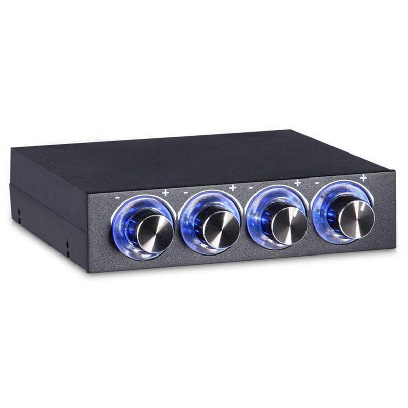 fasient 4-Channel PC Fan Controller | Fan Speed Control Front Panel ...