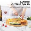 Rectangular Kitchen Bamboo Cheese Charcuterie Cutting Thick Board, 15.75"x11.8"