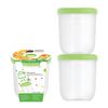 FOSA vacuum container, microwavable with lid 49oz, 2pcs set (vacuum unit not included)