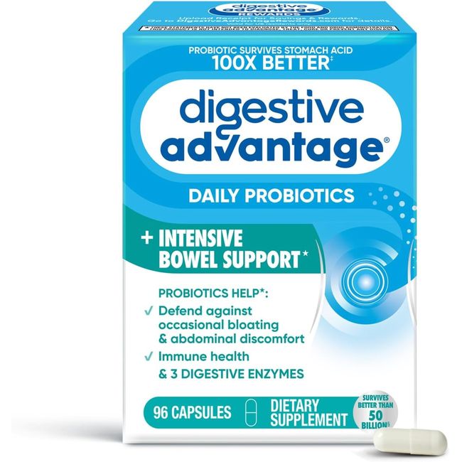 Digestive Advantage Lactose Defense Capsules, (32 Count in A Box) - Helps Breaks Down Lactose & Defend Against Digestive Upset*, Supports Digestive & Immune Health* (Pack of 4)