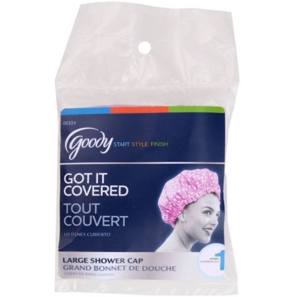 Goody Styling Essentials Shower Cap, Colors Vary 1 ea (Pack of 5)