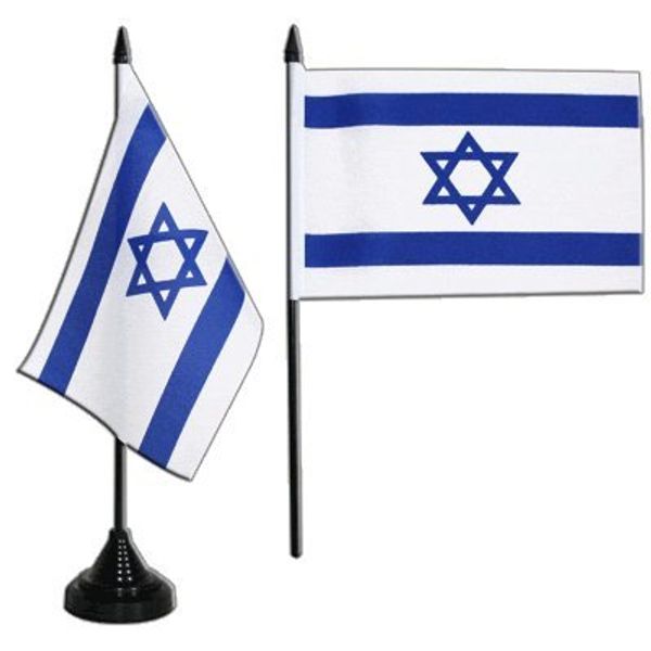 Flaggenfritze® Tischflagge Israel 10x15 cm