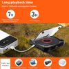 CD Player Portable Bluetooth Speaker Rechargeable Stereo Player for Home Travel
