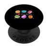 French Macaroon Ice Cream Sandwich Cookie Love Macarons PopSockets Swappable PopGrip
