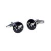 GTR-Prestige Giftware Round Black & White World Map Cufflinks Presented in a Cufflink Box