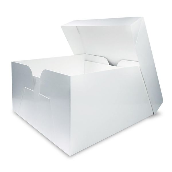 12 Inch Cake Box - Pack of 5 White Transport Boxes