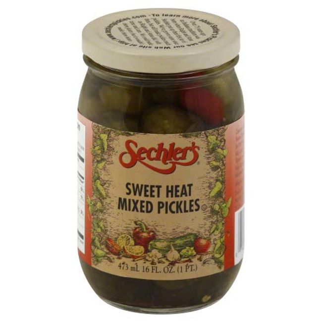 Sechler's  Pickle Sweet Mixed Heat - 16 OZ (Pack of 2)