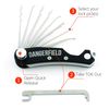 Dangerfield Skeleton Lock Picking Kit Multi Tool - Compact Lock Pick Set Pocket Multi Tool, Like a Leatherman for Lock Picks