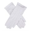 Dents Womens Cotton Gloves - White - Small