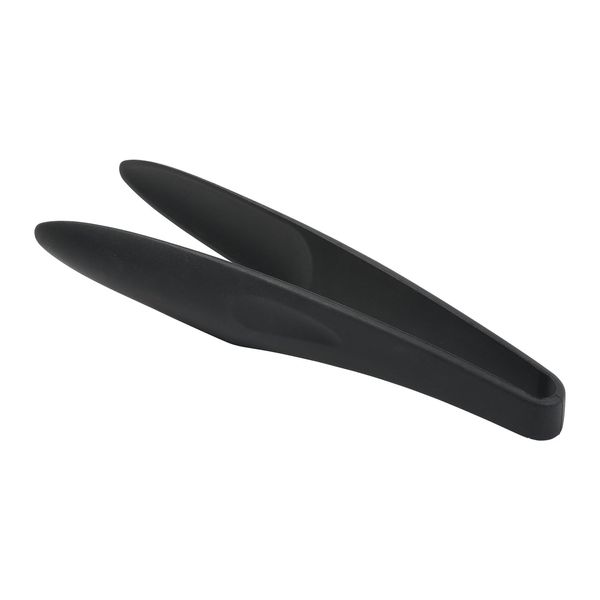 Pearl Metal Touch st G-5103 Silicone Tongs Server, Non-Tip, Dishwasher Safe, Heat Resistant Up to 506°F (230°C), Black