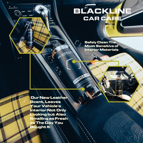 Blackline Car Care - Gentle APC - Streak free total Interior Cleaner and Protectant, Safe for Cars, Motorcycles & More. 16 fl oz leather upholstery cleaner - interior car fabric cleaner