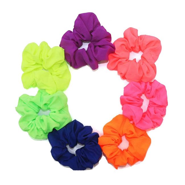 XUMIN 08GW Fluorescent Scrunchie, Acrylic