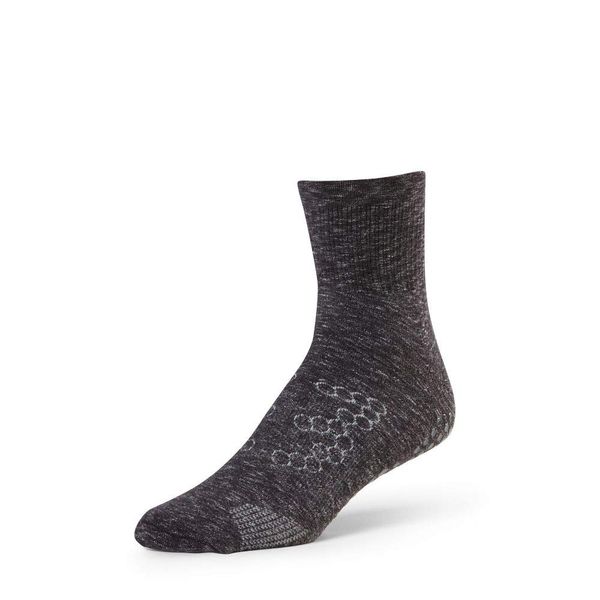 Base 33 Crew Grip Socks X-Large Charcoal Grey