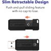 Verbatim 49064 32 GB PinStripe USB Flash Drive - Black