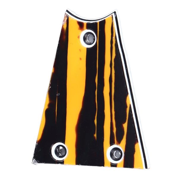 Focket Truss Rod Cover Plate, Guitar Truss Rod Cover Unique Pattern 3 Hole Design Triangular Simple Installation Plastic for Replacement