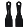 sourcing map Putty Scraper 2" ABS Plastic Spatula Drywall Patch Repair Spreader Wall Covering Smoother Black 2Pcs