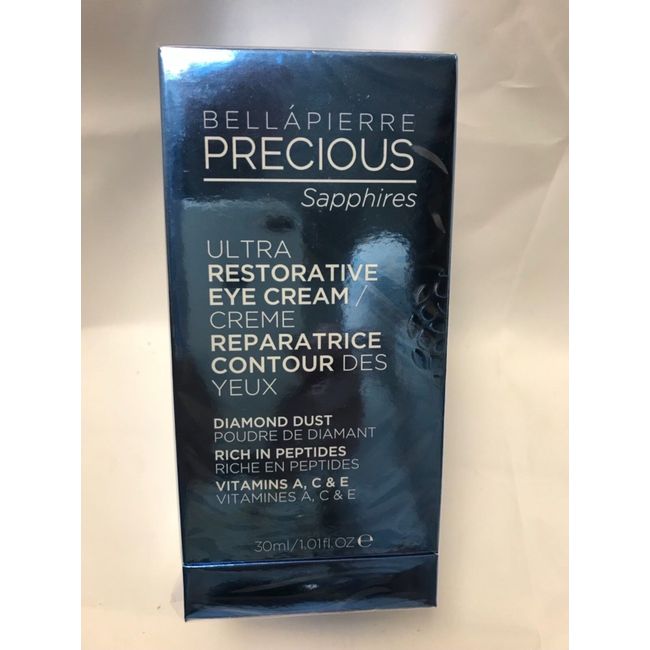 BELLAPIERRE PRECIOUS SAPPHIRES ULTRA RESTORATIVE EYE CREME DIAMOND DUST/PEPTIDES