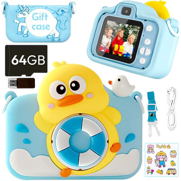 Uomrud Kids Camera Toys for 3-8 Year Old,Camera for Kids Christmas Birthday Gifts,1080P HD Video Digital Camera for Toddlers,Cute Portable Little Girls Boys Gifts Toys for 3 4 5 6 7 8 Years Old