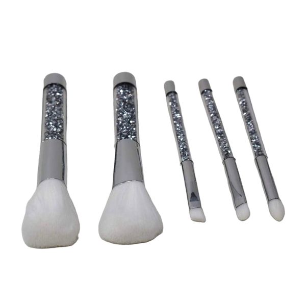 Crushed Diamond Makeup Brush Set, Makeup Brushes, Beauty Blender, Brush Cleaner, Gift Box, Synthetic Bristles