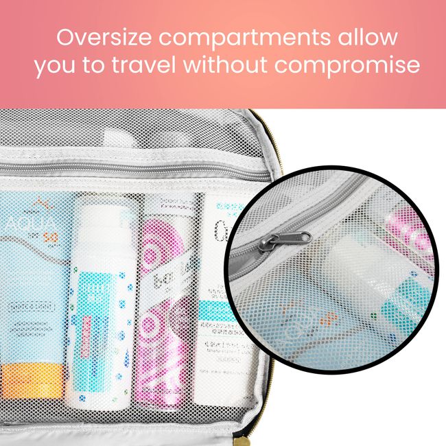 Hanging Toiletry Bag - Large Capacity Travel Bag for Women and Men  -Cosmetic Bag