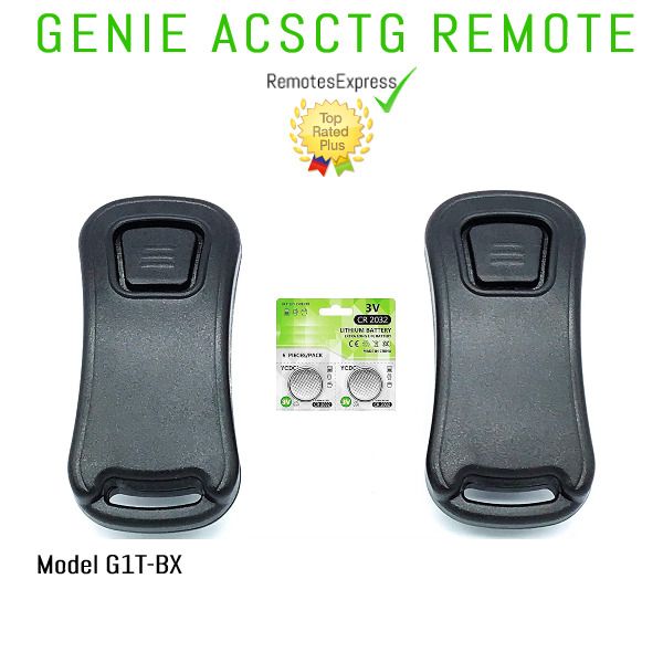 New Genie Single Button Garage Door Opener Remotes 2-Pack