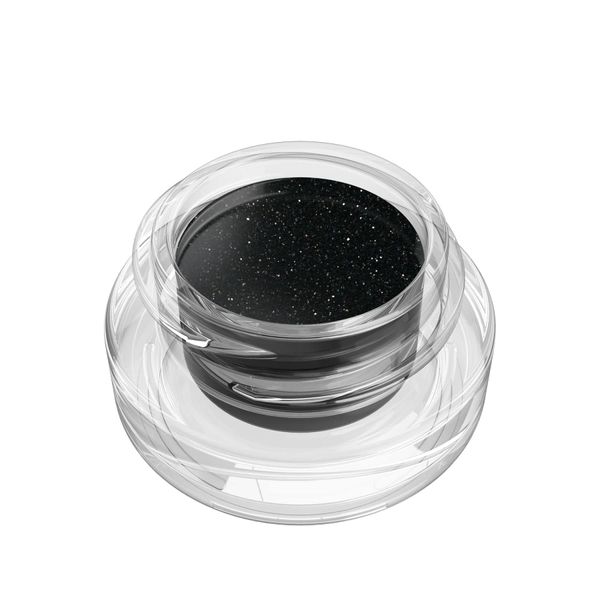 Sistar Gel Pot Liner Ultra Smooth Eyeliner Silky Intense Black Glitter and Dark Brown (Midnight Star)