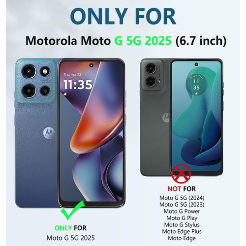 FNTCASE for Motorola Moto G-5G-2025 Case: Military Grade Rugged Cell Phone Cover with Kickstand & Holster | Shockproof TPU Protection Bumper Matte Textured Design | Heavy Duty Protector(Black)