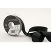 Berisfords Double Satin Ribbon, 10 Black, 20 m