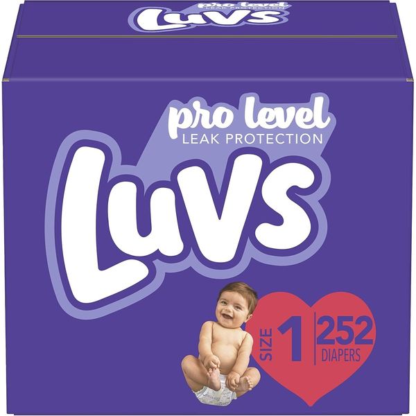 Luvs Disposable Baby Diapers - Pro Level - Size 1 - 252 Count