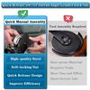 Saipor 5/8''-11 Thread Angle Grinder Flange Nut, Metal Quick Release Locking Nut for Angle Grinder with 5/8-11 Threaded Spindle (Black)