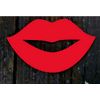 20 Count - 3.5" Wide x 1.9" Tall RED Lips Die Cuts, Lip Cutouts, Lip Decorations, Lip Party Supplies, Lip Cut Outs