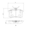 febi bilstein 16488 Brake Pad Set, 1 unit