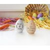 MYETCHEY Personalized Easter egg Easter basket stuffers for babies Baby Easter Easter gifts for toddlers Wood Easter Egg Easter basket stuffers for toddler (Risen)