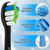 Brightdeal Replacement Toothbrush Heads for Philips Sonicare - Electric Replacement Brush Heads Compatible with HealthyWhite, FlexCare, EasyClean, 10 Pack Black