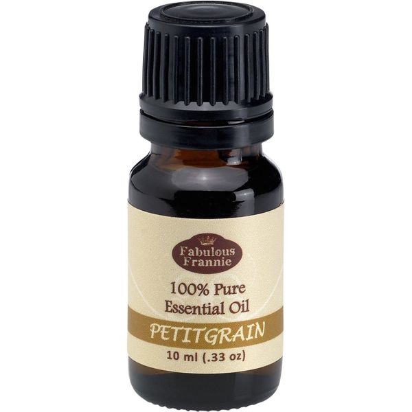 Fabulous Frannie Petitgrain 100% Pure, Undiluted Essential Oil Therapeutic Grade - 10 ml. Great for Aromatherapy!