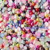 MajorCrafts® 2000pcs 4mm Mixed Colours Flat Back Half Round Resin Pearls