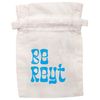Flox Creative White Organic Small Drawstring Pouch Be Reyt